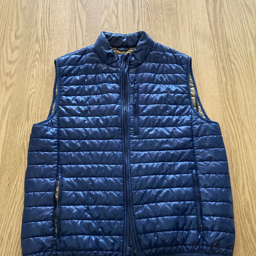 JCrew Men’s Navy Puffer Vest XL